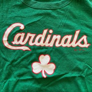 Green Irish St. Louis Cardinals Shirt L